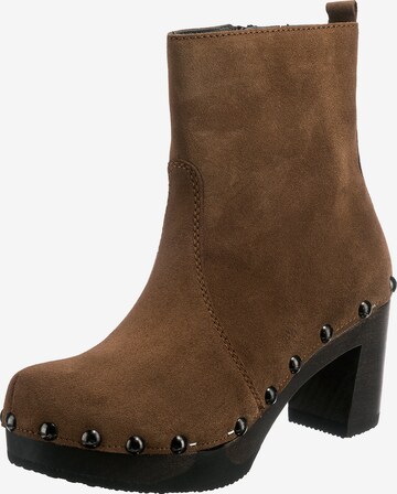 SOFTCLOX Ankle Boots 'Lotty ' in Brown: front