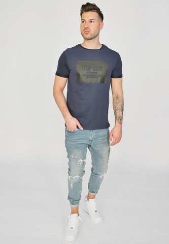 TOP GUN Shirt 'TG20213011' in Blauw