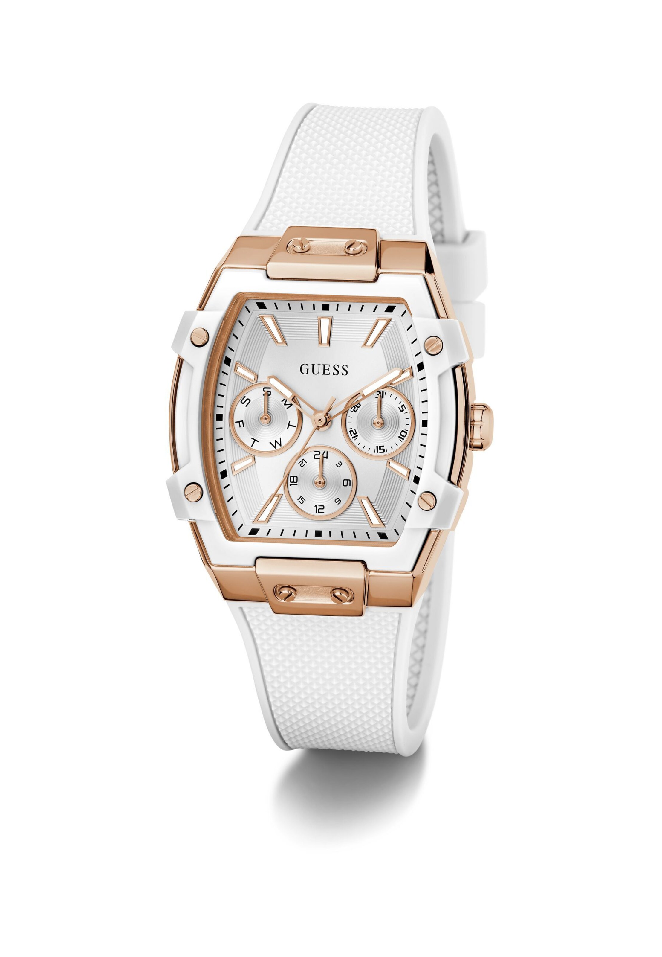 Orologio analogico 'Phoenix' di GUESS in bianco