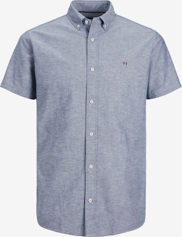 Jack & Jones Plus Regular fit Overhemd 'SUMMER' in Blauw: voorkant