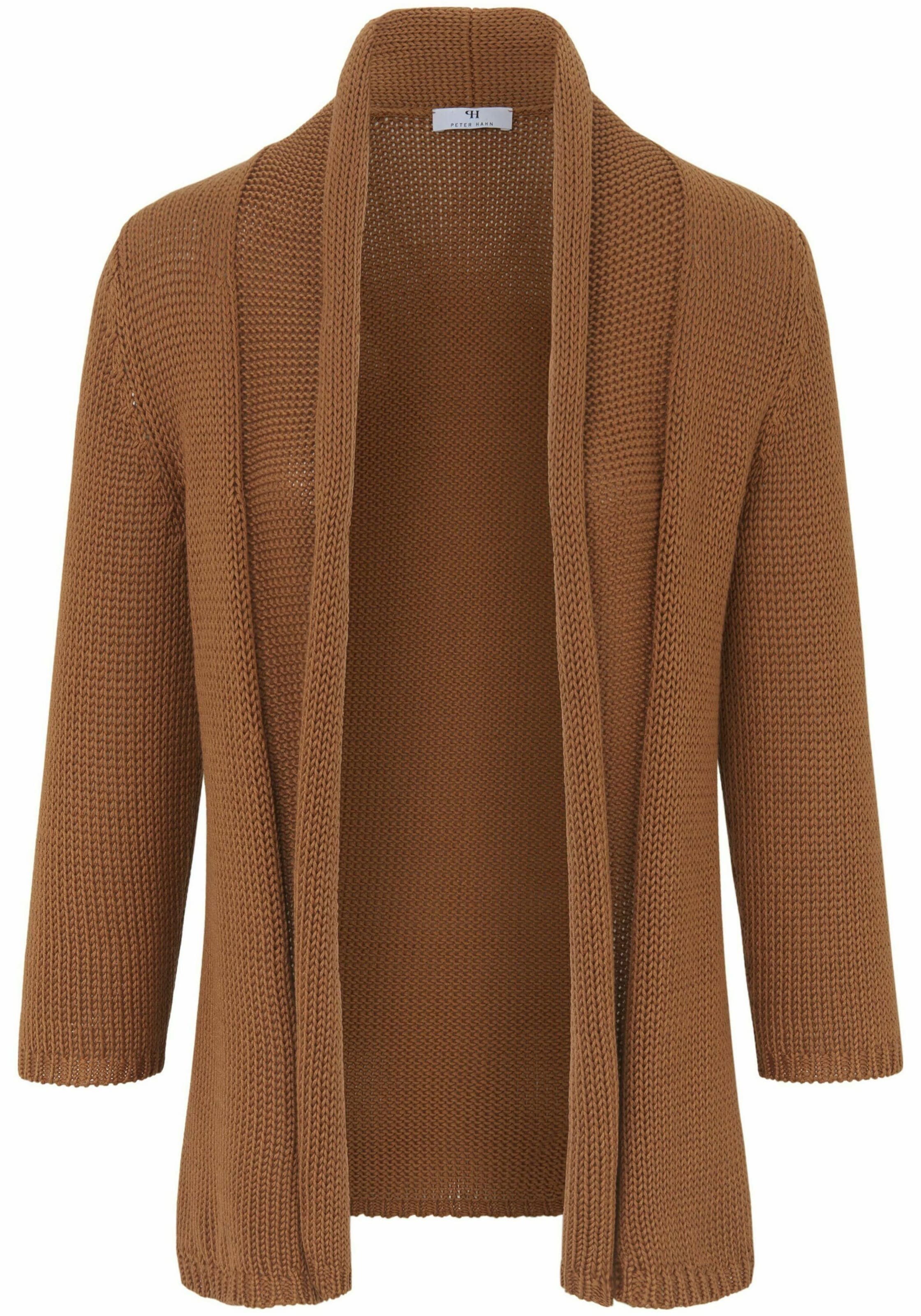 Peter Hahn Strick Cardigan braun Casual-Look good