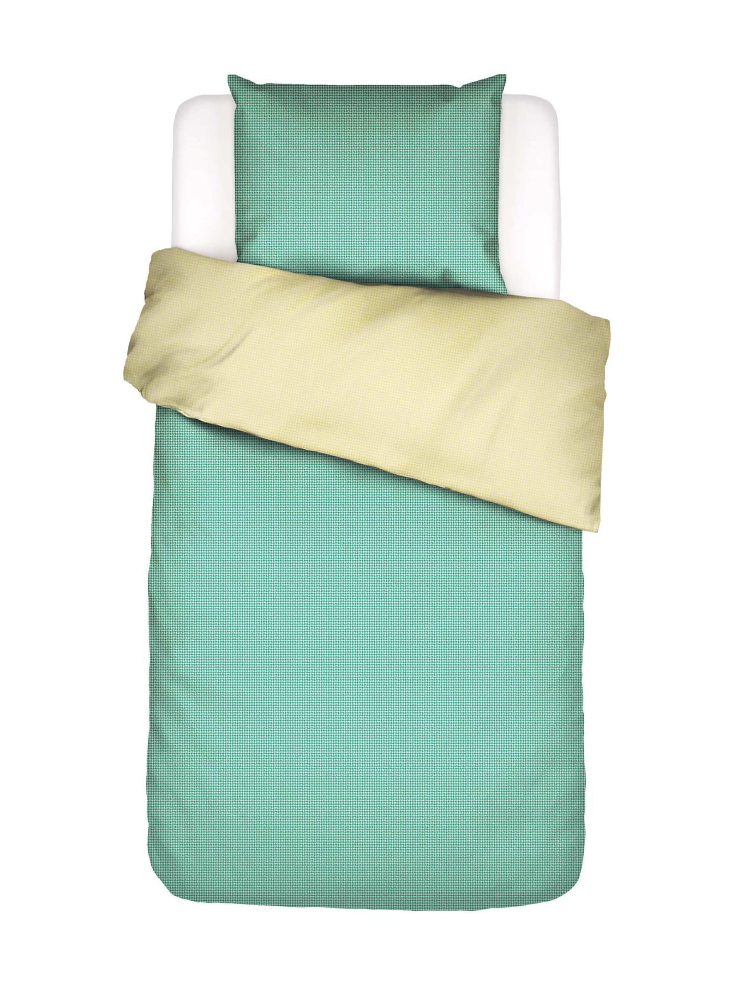 ESSENZA Duvet Cover 'Pied de Cool' in Green: front