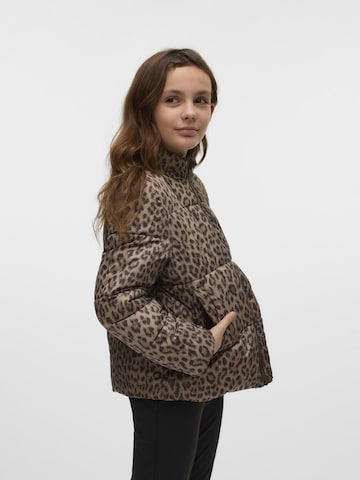 Vero Moda Girl Winterjas 'PARDA' in Bruin