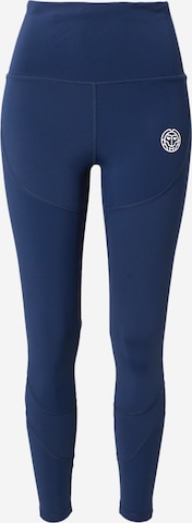 BIDI BADU Skinny Sportovní kalhoty – modrá: přední strana