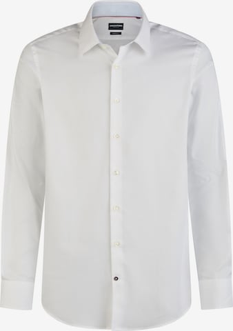 HECHTER PARIS Slim Fit Hemd in Modern Fit in Weiß: Vorderseite