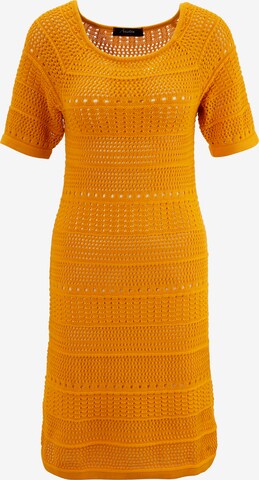 Aniston CASUAL Strickkleid in Orange: predná strana