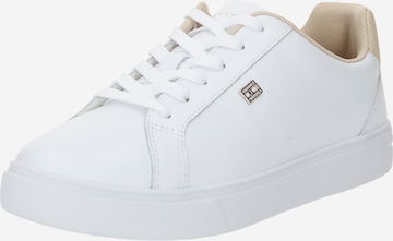 TOMMY HILFIGER - Sapatilhas baixas 'Essential' em branco: frente