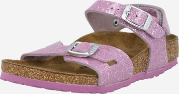 purpurinė BIRKENSTOCK Sandalai 'Rio': priekis