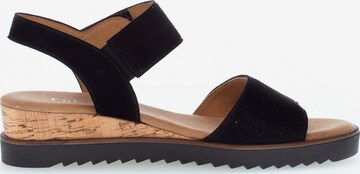 GABOR Strap Sandals in Black