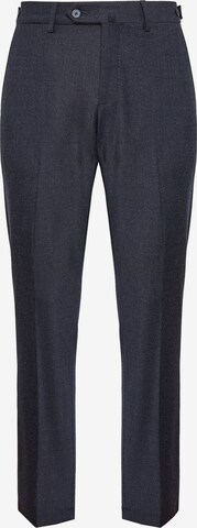 Boggi Milano Regular Pleated Pants in Blue: front