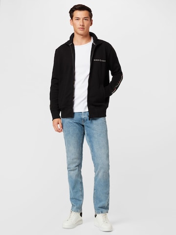 Carlo Colucci Zip-Up Hoodie in Black