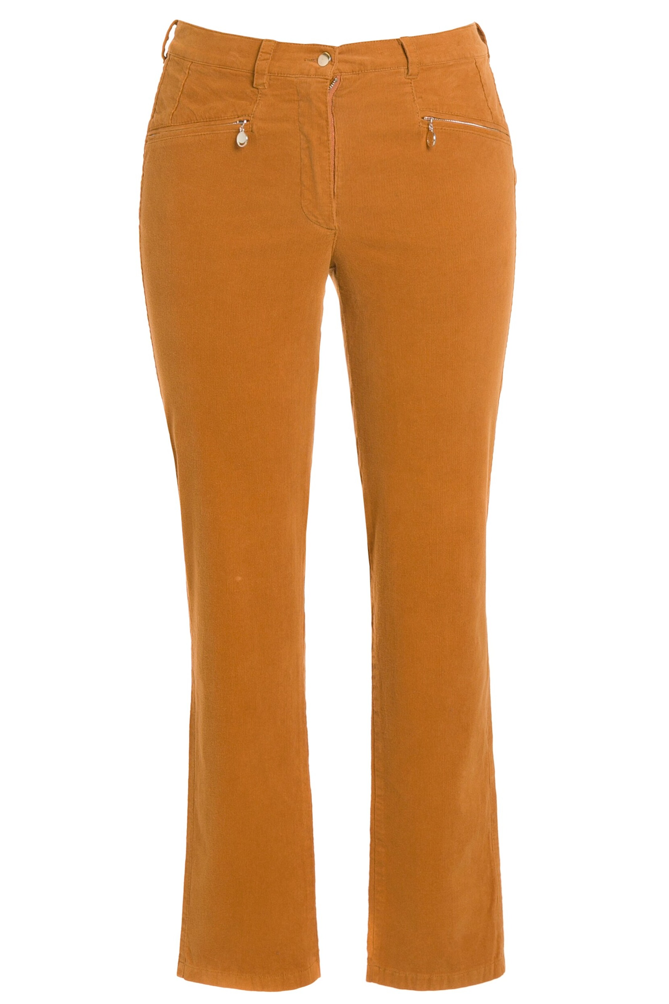 Ulla Popken Hose 'Mony' in Braun: Vorderseite