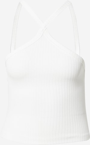 Top di Gina Tricot in bianco: frontale