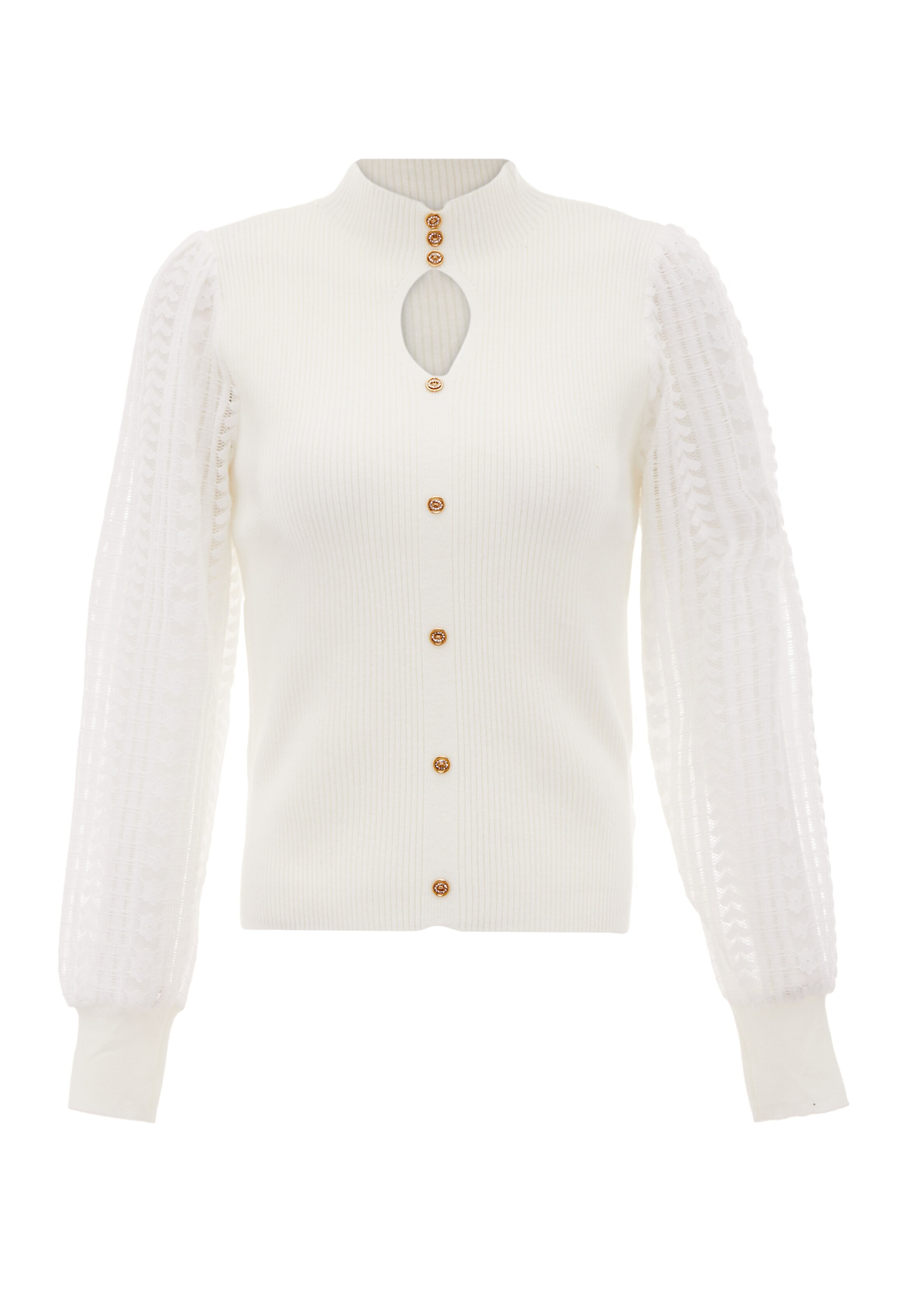 NAEMI Trui in Wit: voorkant