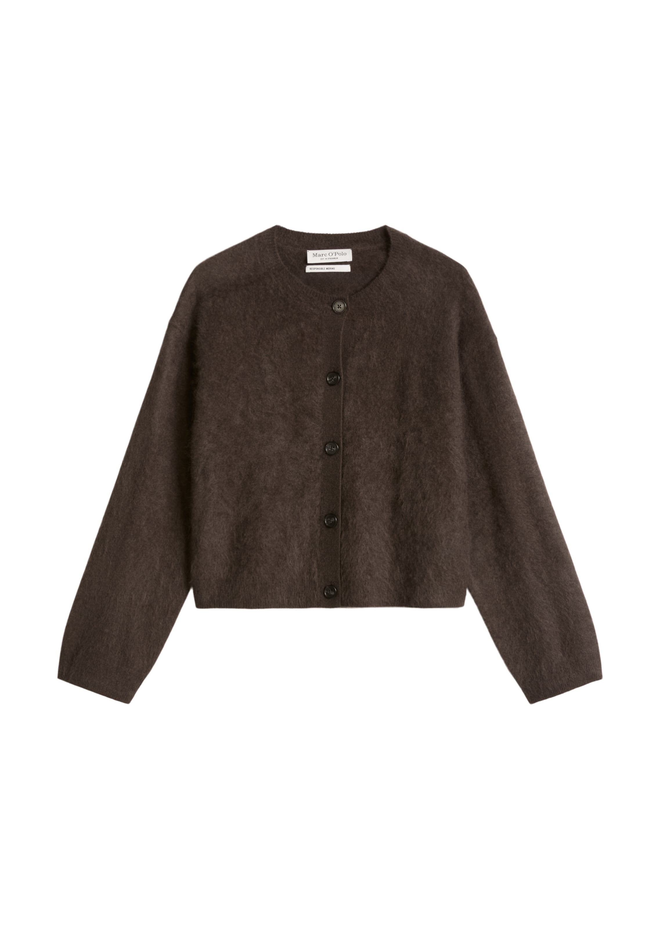 Marc O'Polo Strickjacke in Braun: Vorderseite