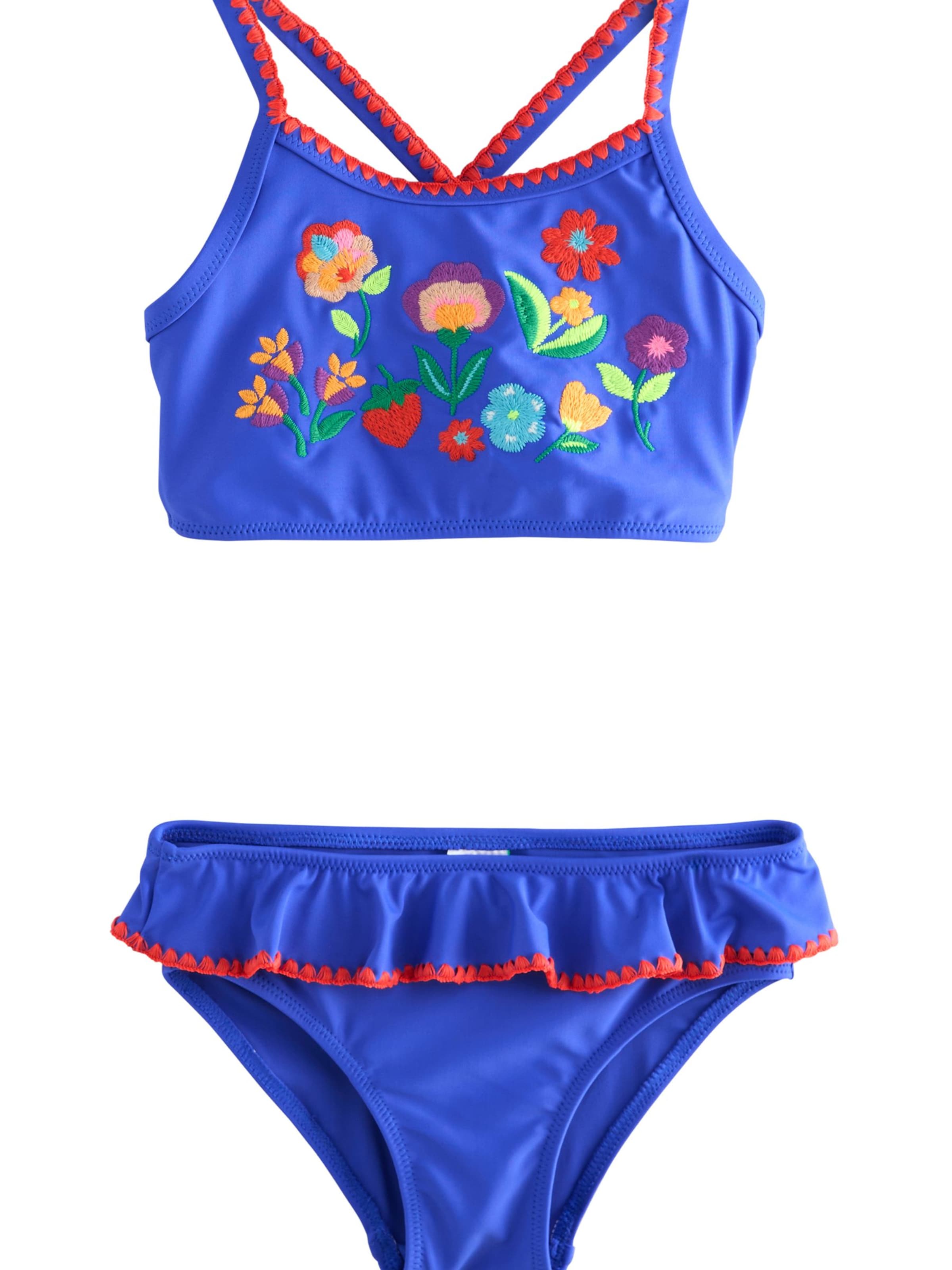 Next Бюстие Бански тип бикини в синьо: отпред