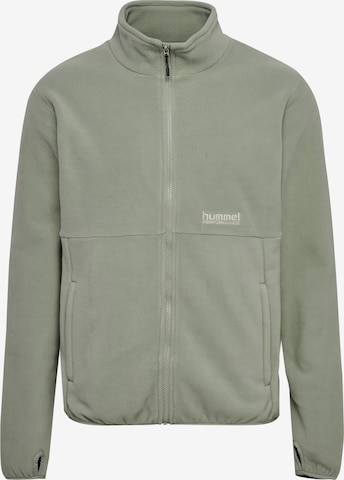 Hummel Funktionele fleece-jas 'Pulse' in Groen: voorkant