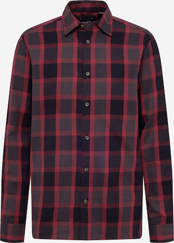 Only & Sons Regular fit Button Up Shirt 'TEX' in Red: front