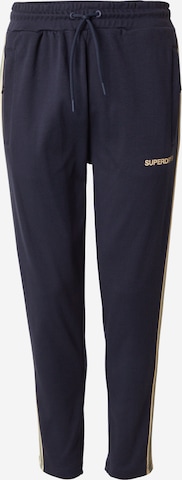 Superdry Tapered Hose 'Tech Cult' in Blau: Vorderseite