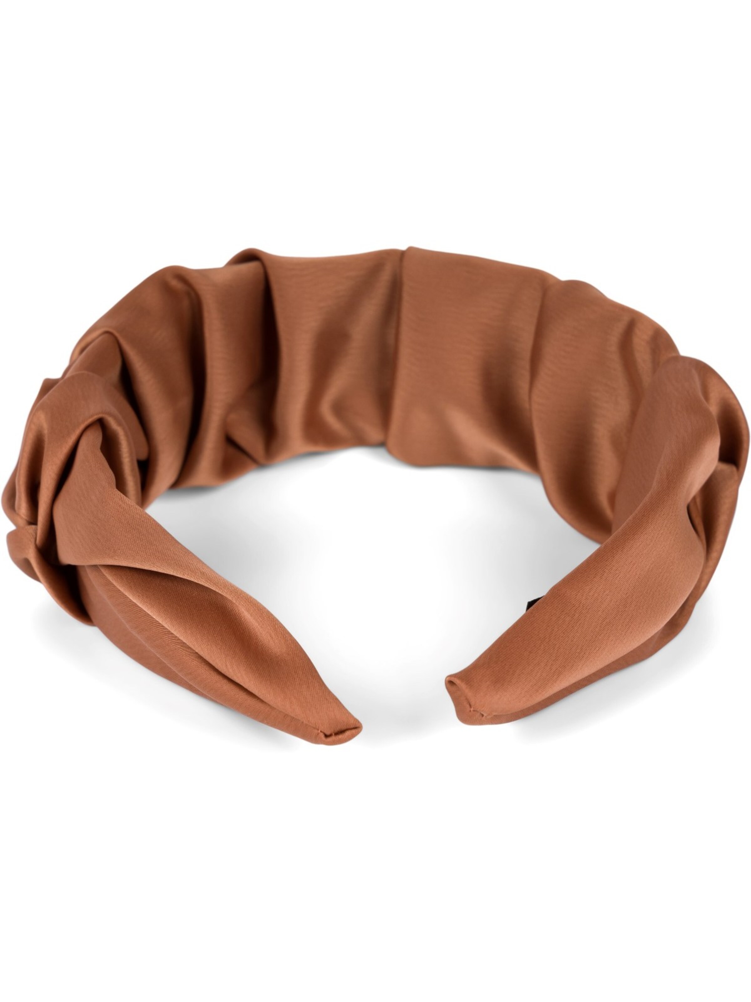 styleBREAKER Hair jewelry 'Haarreif geflochten in Rüschen Optik' in Brown