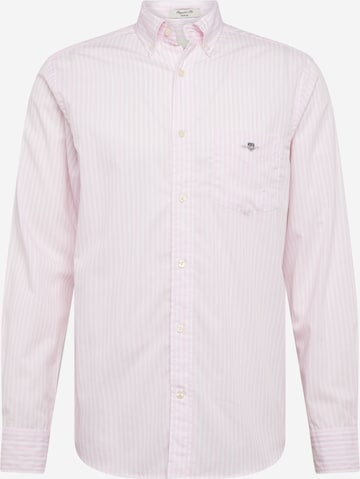 rožinė GANT Standartinis modelis Dalykinio stiliaus marškiniai: priekis