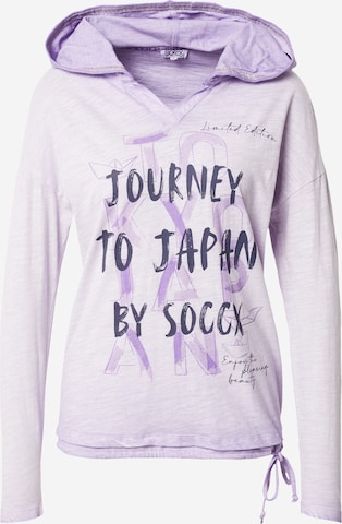 Soccx - Camiseta en lila: frente