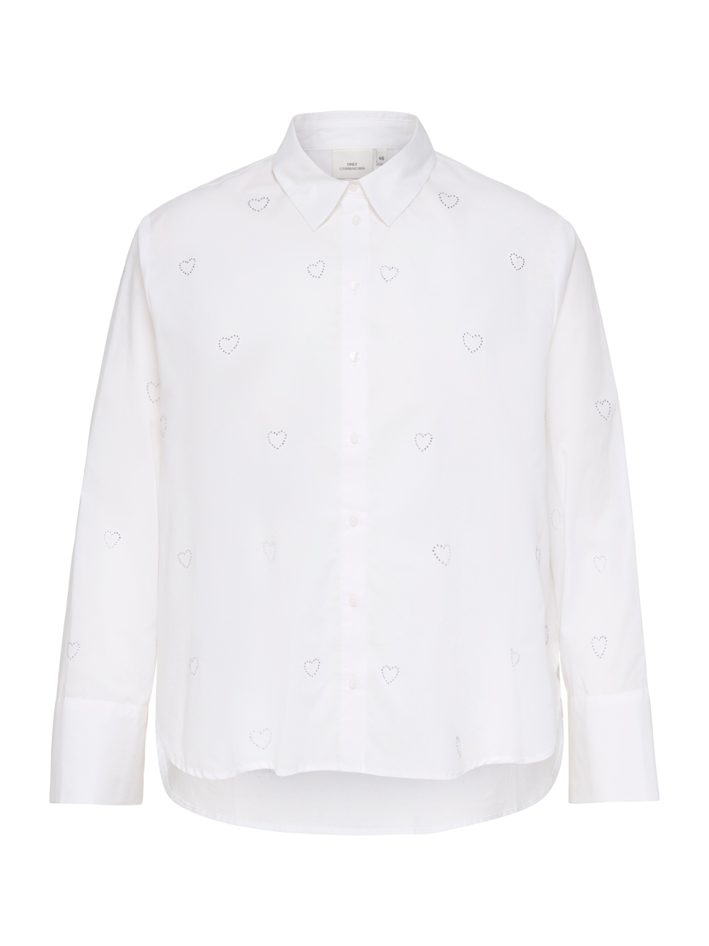 ONLY Carmakoma - Blusa 'CARNEW LINA SARAH' en blanco: frente