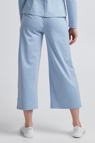 Wide Leg Pantalon à pince 'KATE' ICHI en bleu