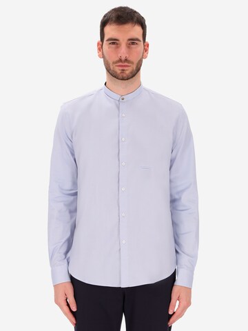 Coupe regular Chemise 'Omar' Distretto12 en bleu : devant