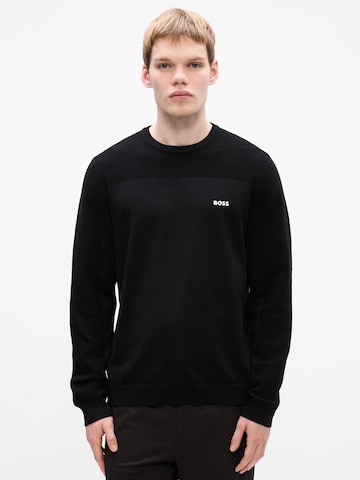 BOSS - Jersey 'Momentum' en negro: frente