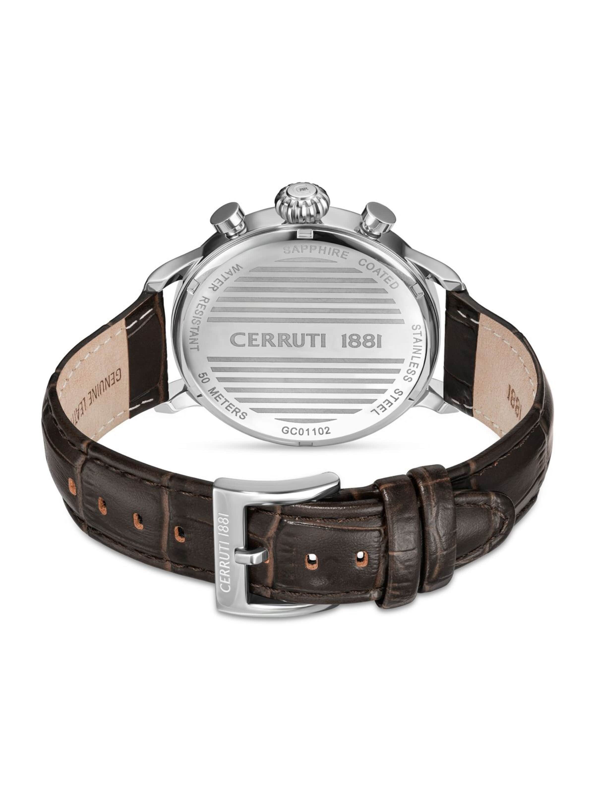CERRUTI 1881 Analog watch 'Chronograph Dervio' in Brown