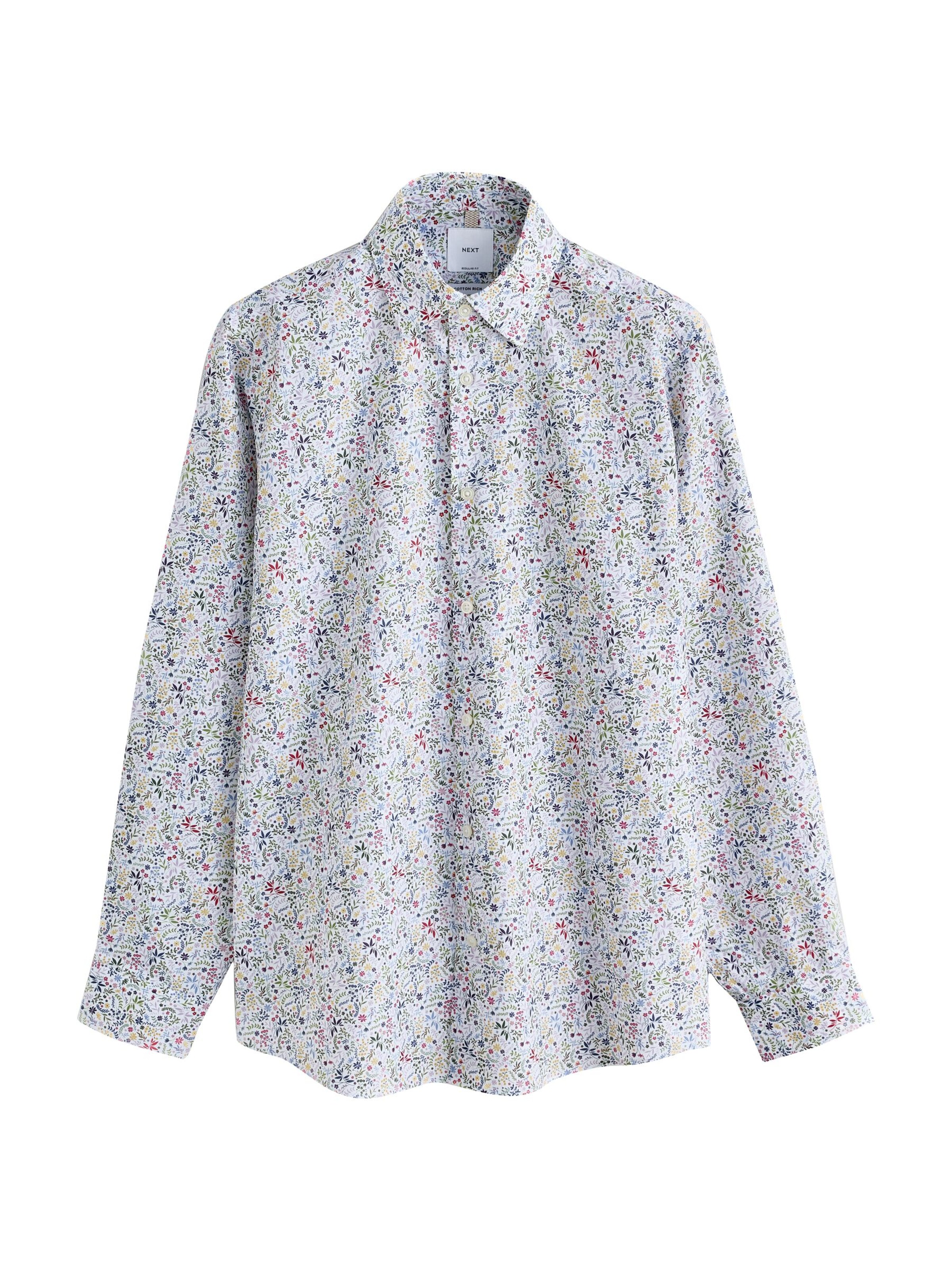 Next Regular Fit Hemd in Weiß: Vorderseite