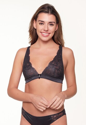 LingaDore Push-up Bra in Grey: front