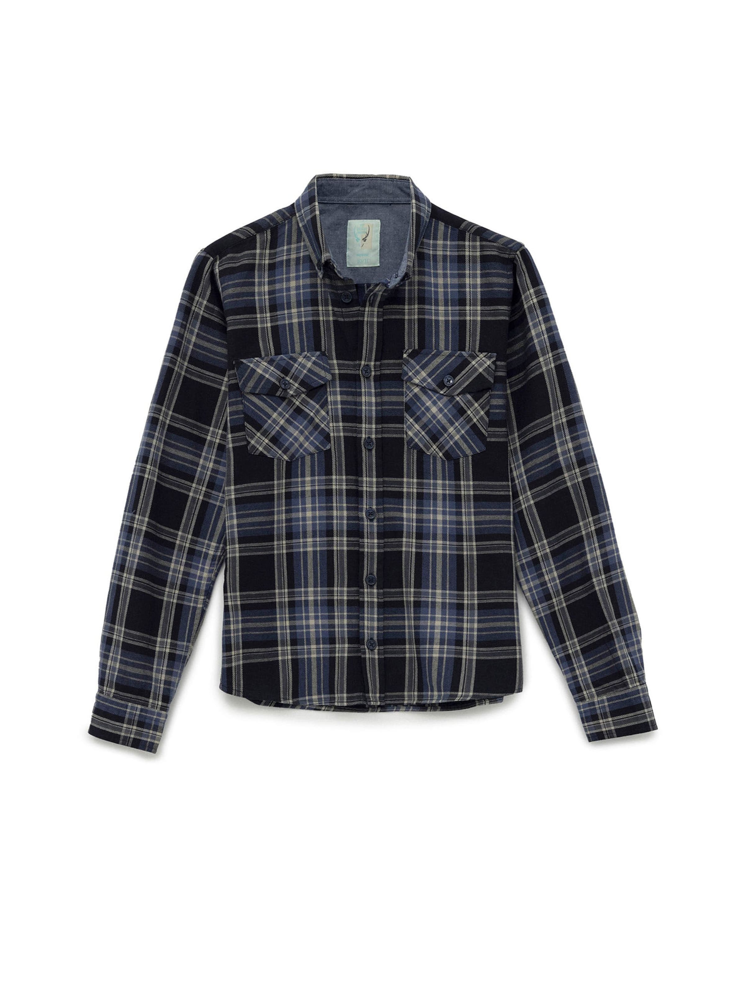 By Diess Collection Rovný strih Košeľa - Zmiešané farby: predná strana