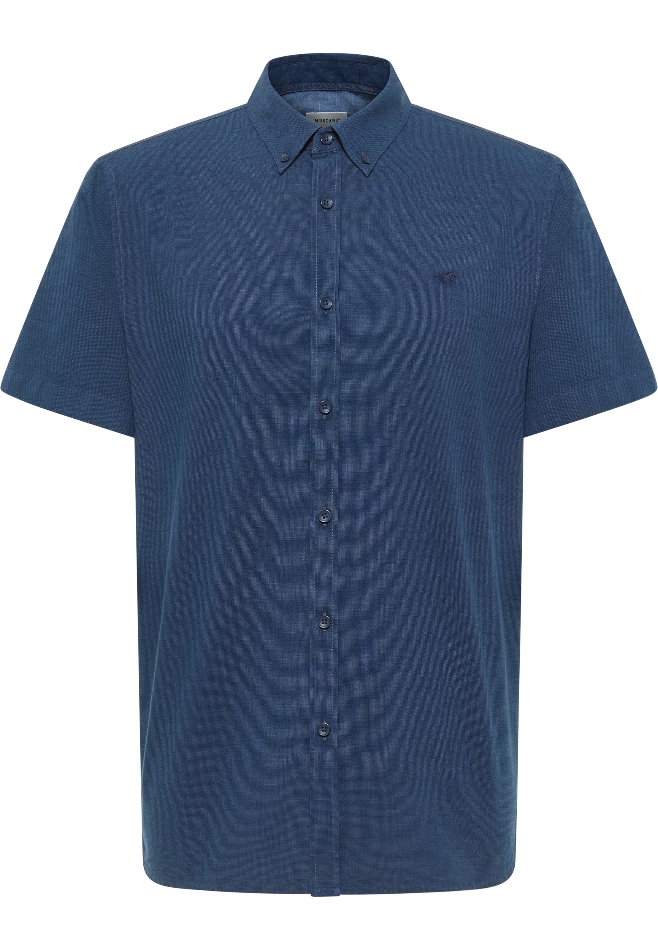 MUSTANG Regular fit Button Up Shirt in Blue: front
