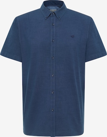 MUSTANG Regular Fit Hemd in Blau: Vorderseite
