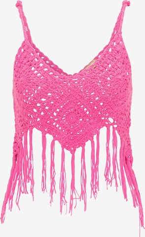 Tops en tricot MYMO en rose : devant