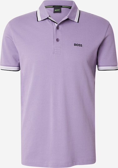 BOSS Majica 'Paddy' u ljubičasta / crna / bijela, Pregled proizvoda