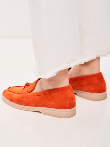 CESARE GASPARI Mokassin in Orange