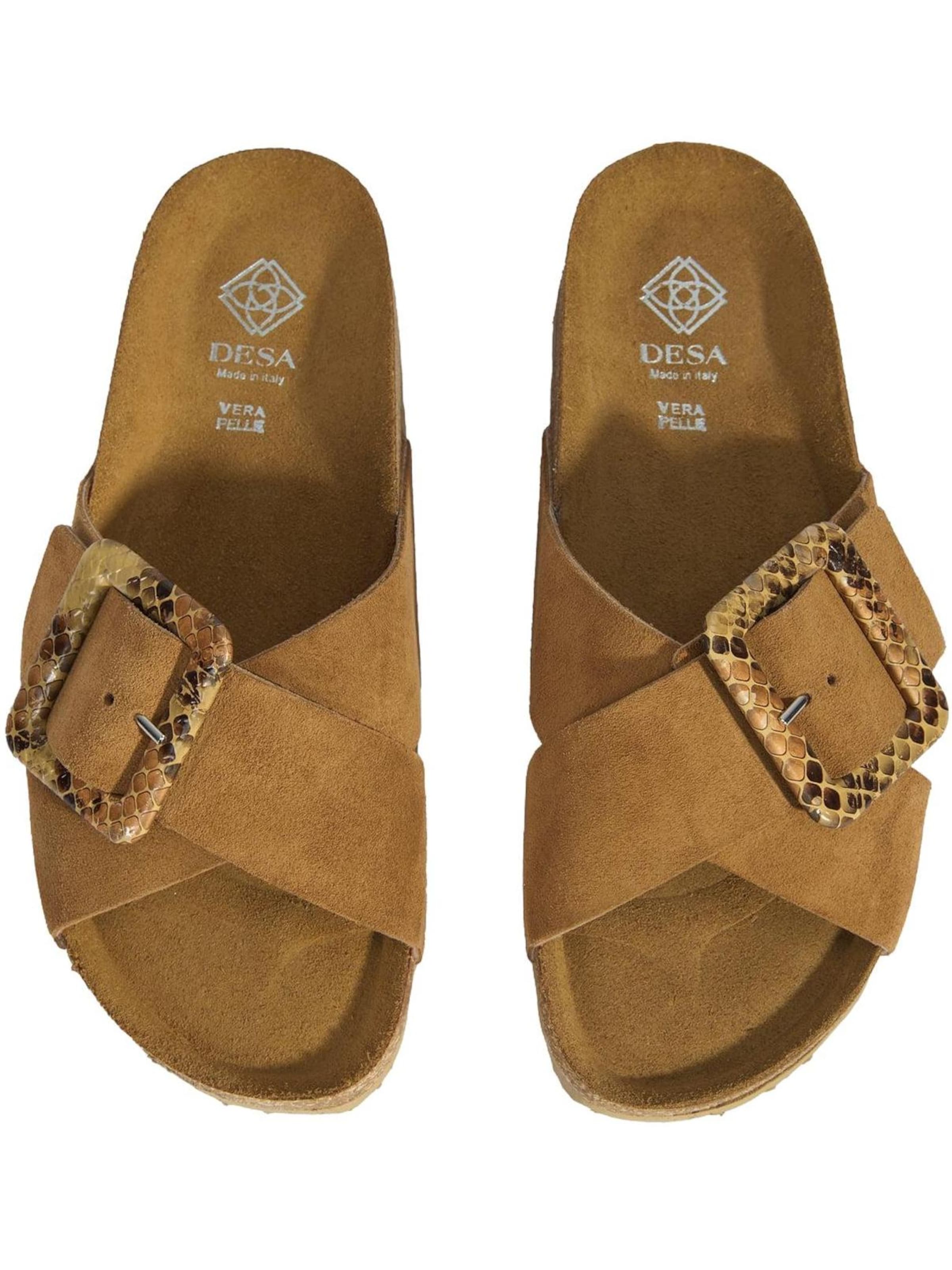 Desa - Zapatillas de casa 'Hausschuhe' en marrón