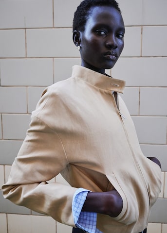 MANGO Jacke 'Sunrise' in Beige