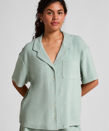 Hunkemöller Slaapshirt in Groen: voorkant