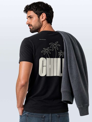 Neverless Shirt 'chill' in Black