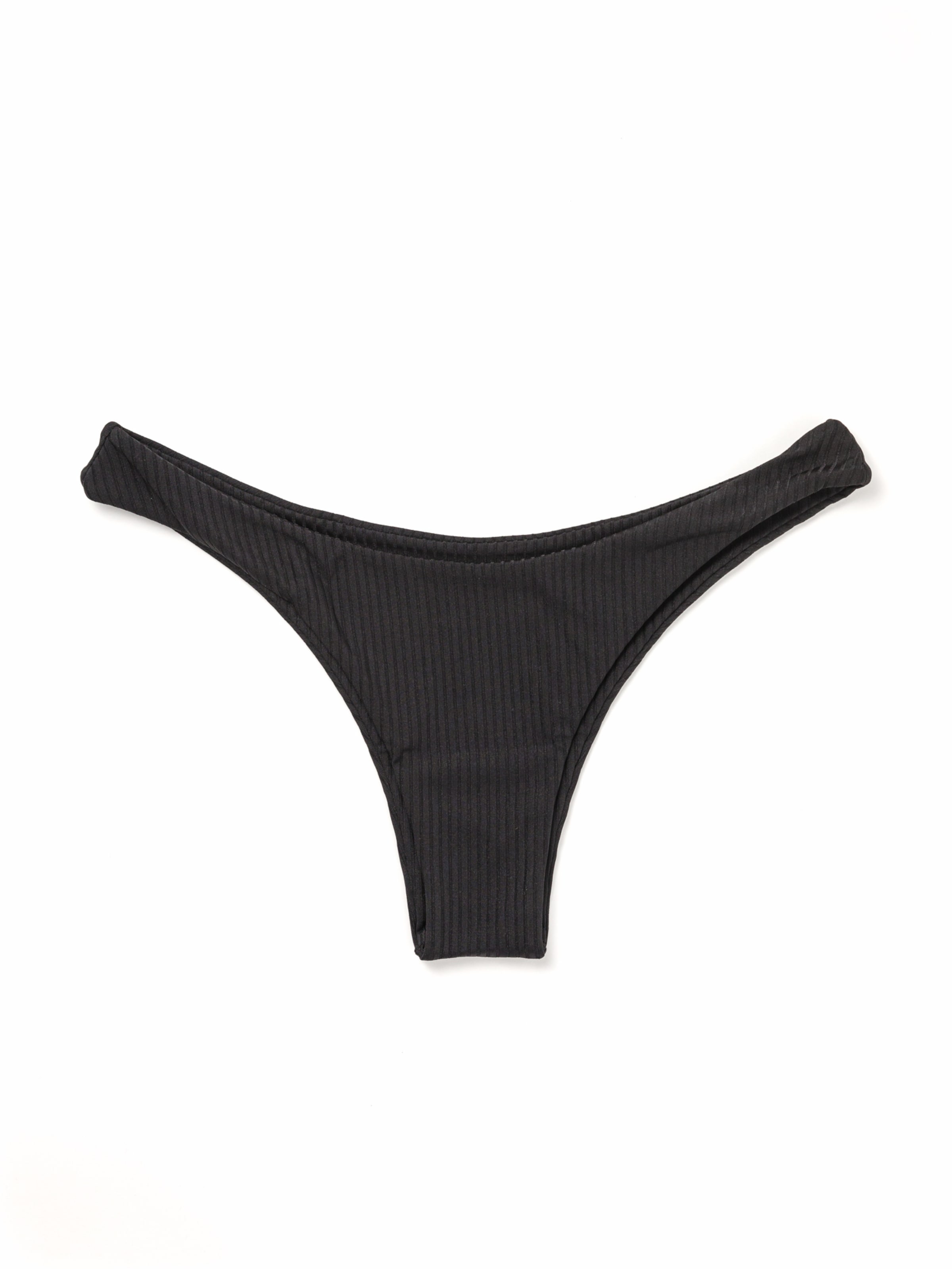 Matia Beachwear Bikinihose 'Samm'‌‌‌ in Schwarz: Vorderseite