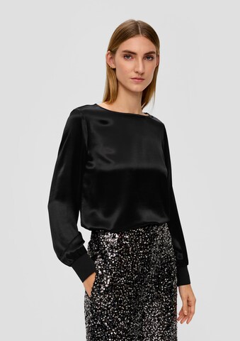 s.Oliver BLACK LABEL Bluse in Schwarz: predná strana