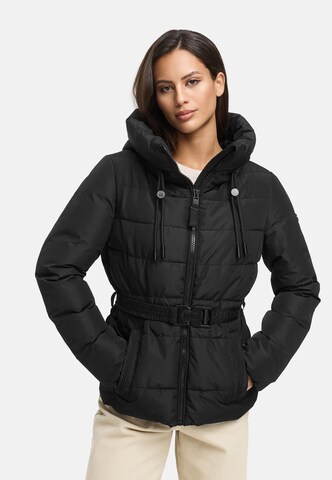 MARIKOO Winter jacket 'Himee 16' in Black: front