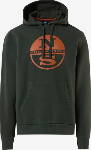 North Sails Sweatshirt in Green: front