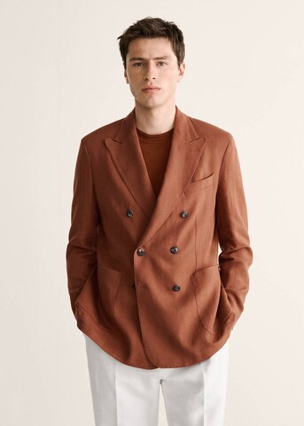 MANGO MAN Regular fit Suit Jacket 'Selection' in Orange: front