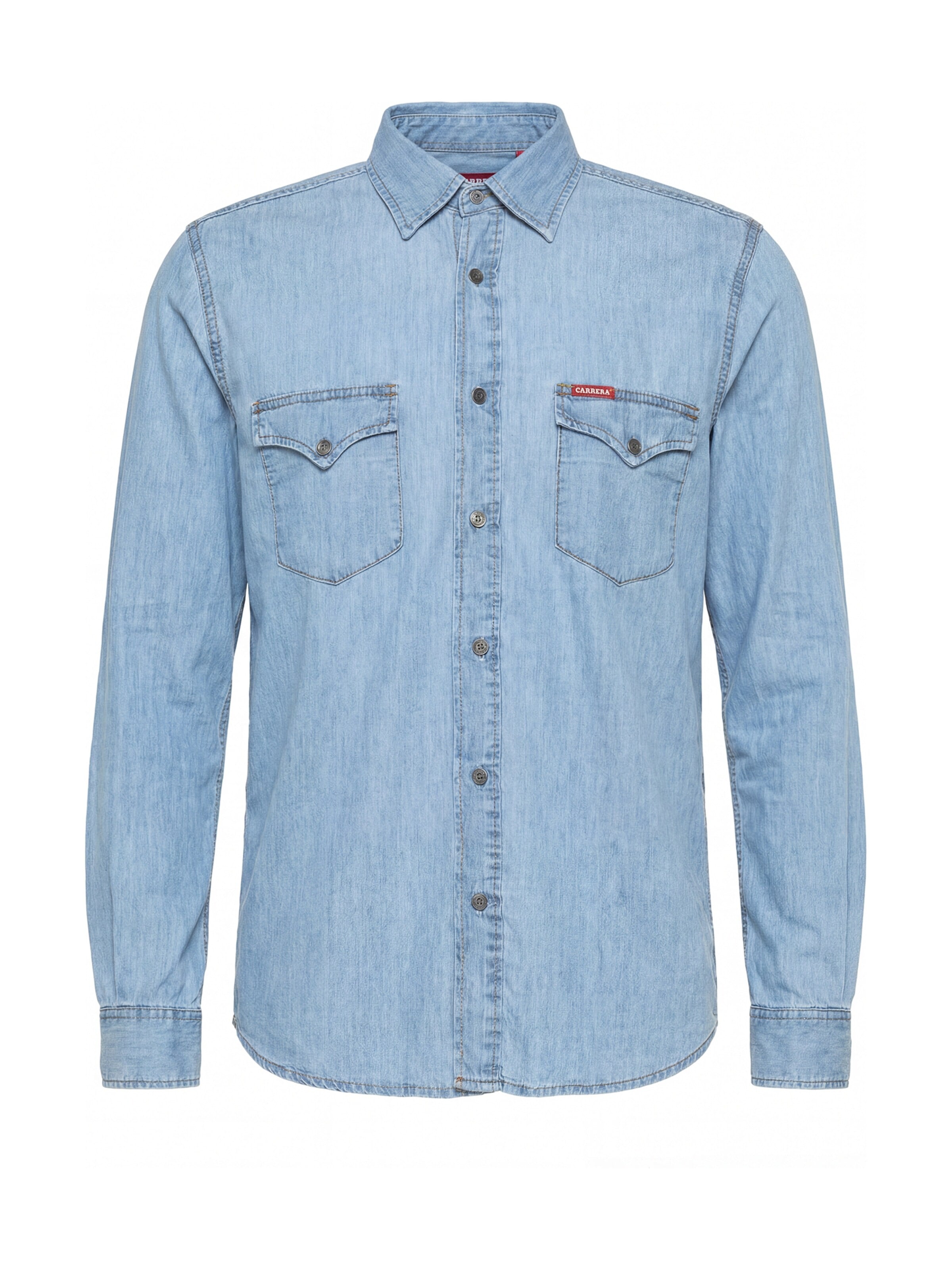 Carrera Jeans Shirt 'Western' in Blue: front