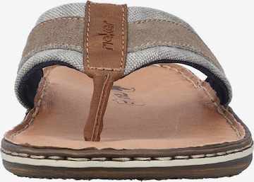 Rieker T-bar sandals in Brown